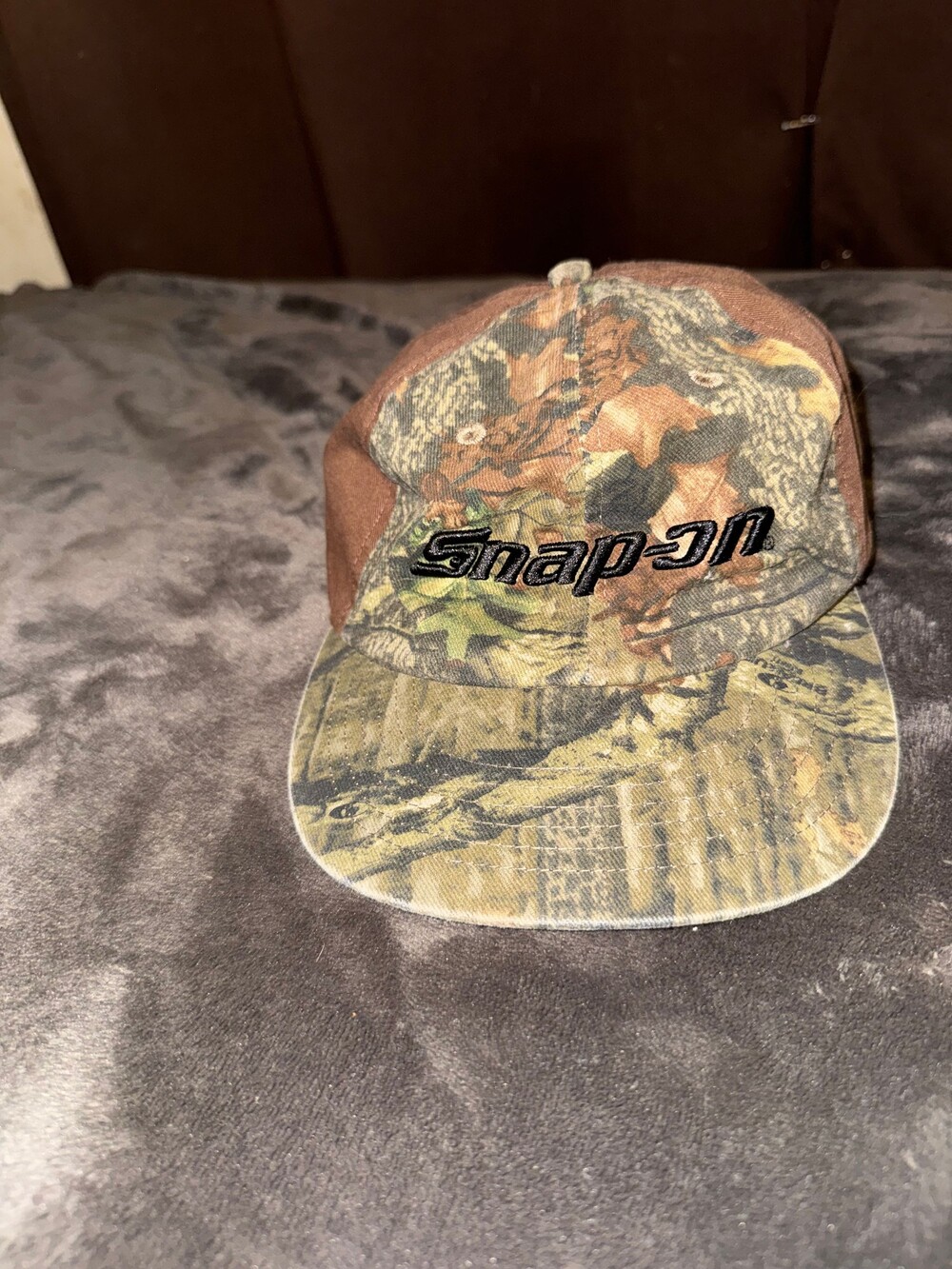 Snap-on Camo Baseball Cap Adjustable One Size Hat